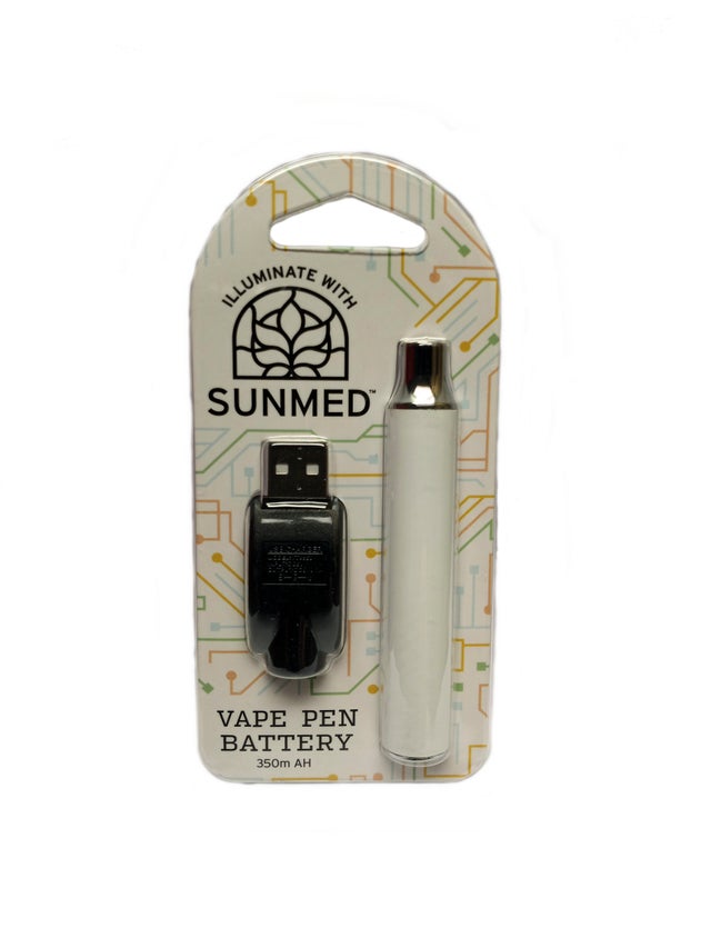 above by sunmed disposable vape NEW ARRIVALS!! In store TODAY! Come check out our THREE new flavors of the  disposable Delta-8 cartridges you already know and love! Flavors include:  Green Kush- Sativa, Wedding Cake- Indica, & Blue main image 1